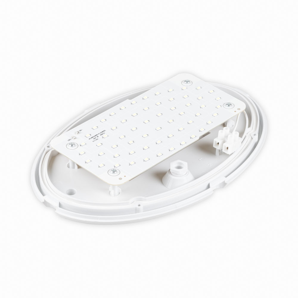 Lampa BAT LED Ovala 12W IP65 Alb 