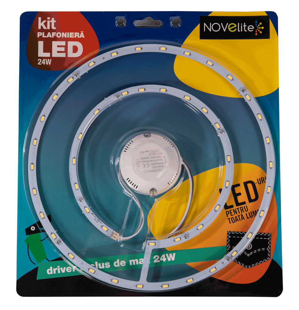 Kit LED Plafoniera 24W 6500K     