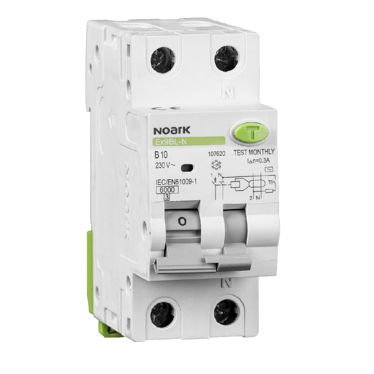 Întreruptoare automate diferenţiale Ex9BL-N 1P+N C25 30mA, 107632, Noark