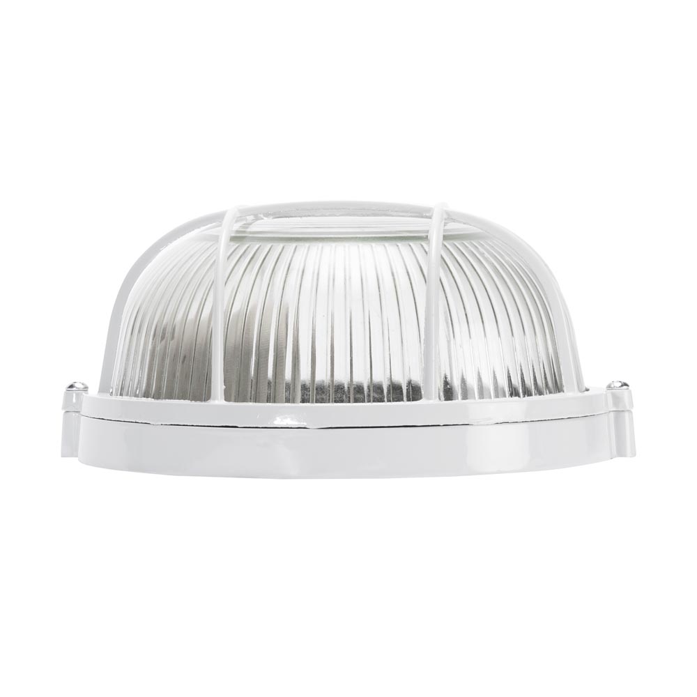 Lampa BAT Grila Rotunda E27 60W Alb