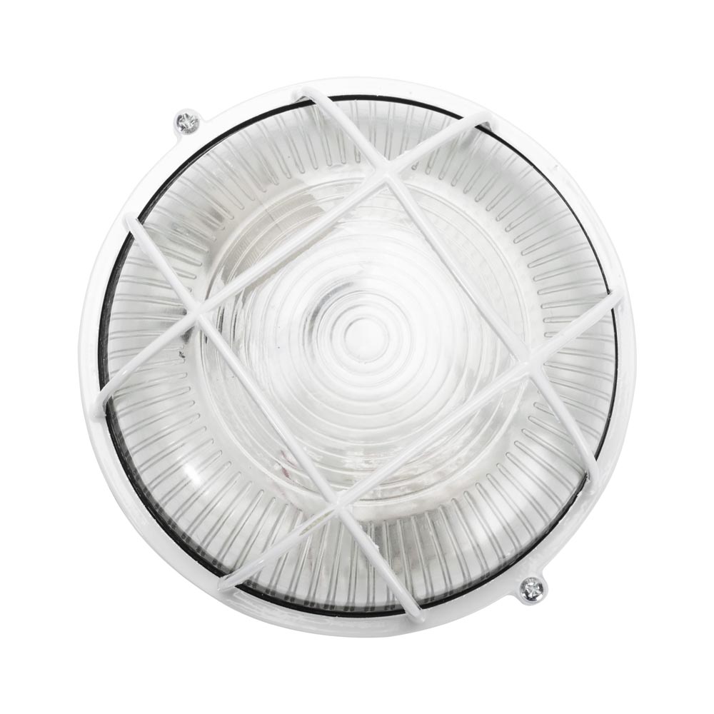 Lampa BAT Grila Rotunda E27 60W Alb