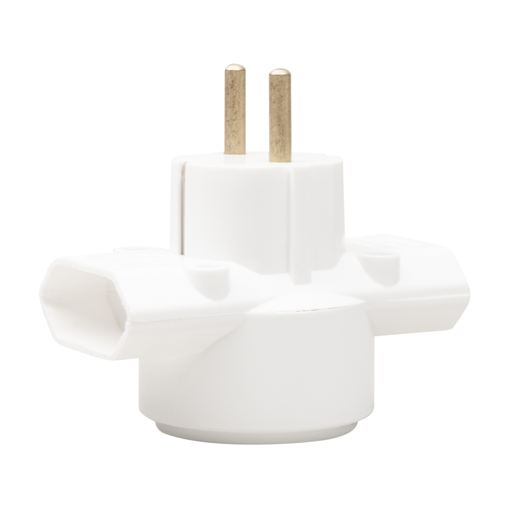 Adaptor 3 Prize 2x priza fara CP Si 1x priza cu CP