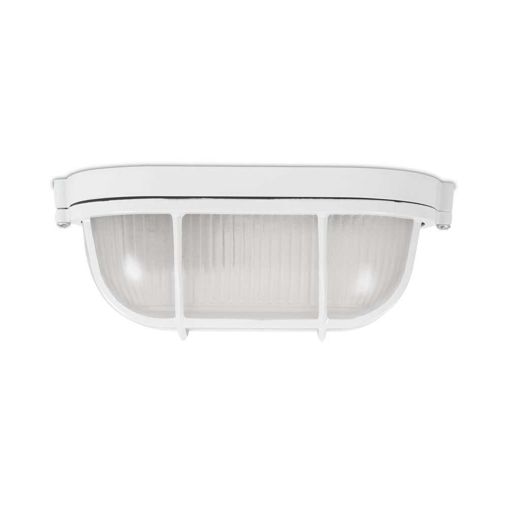 Lampa BAT Grila Ovala 1xE27 60W Alb