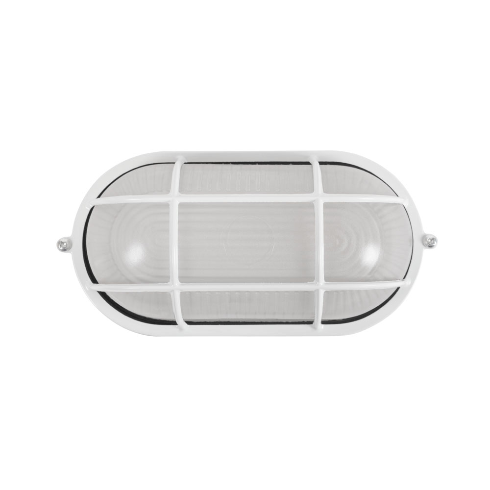 Lampa BAT Grila Ovala 1xE27 60W Alb