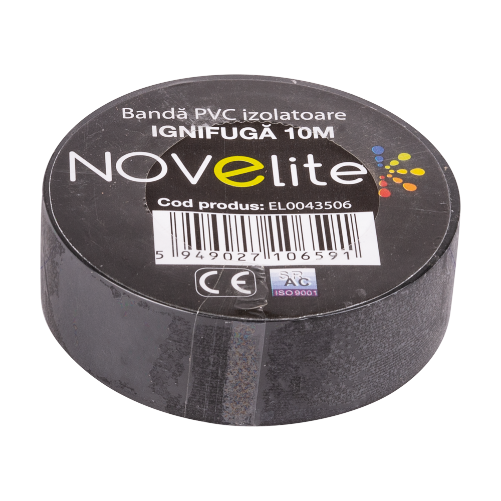 Banda Izolatoare IGN PVC 10m Negru 