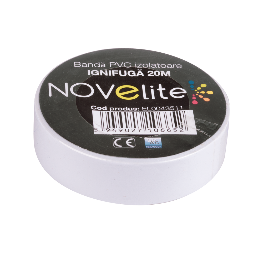 Banda Izolatoare IGN PVC 20m Alb 