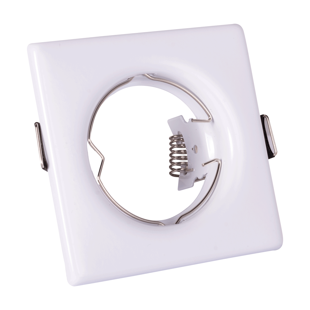 Rama Spot Patrat Alb GU10 60x80mm fara sursa