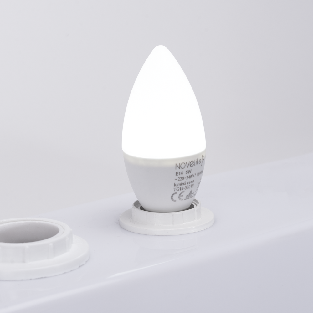 Bec LED Lumanare 5W E14 6400K 