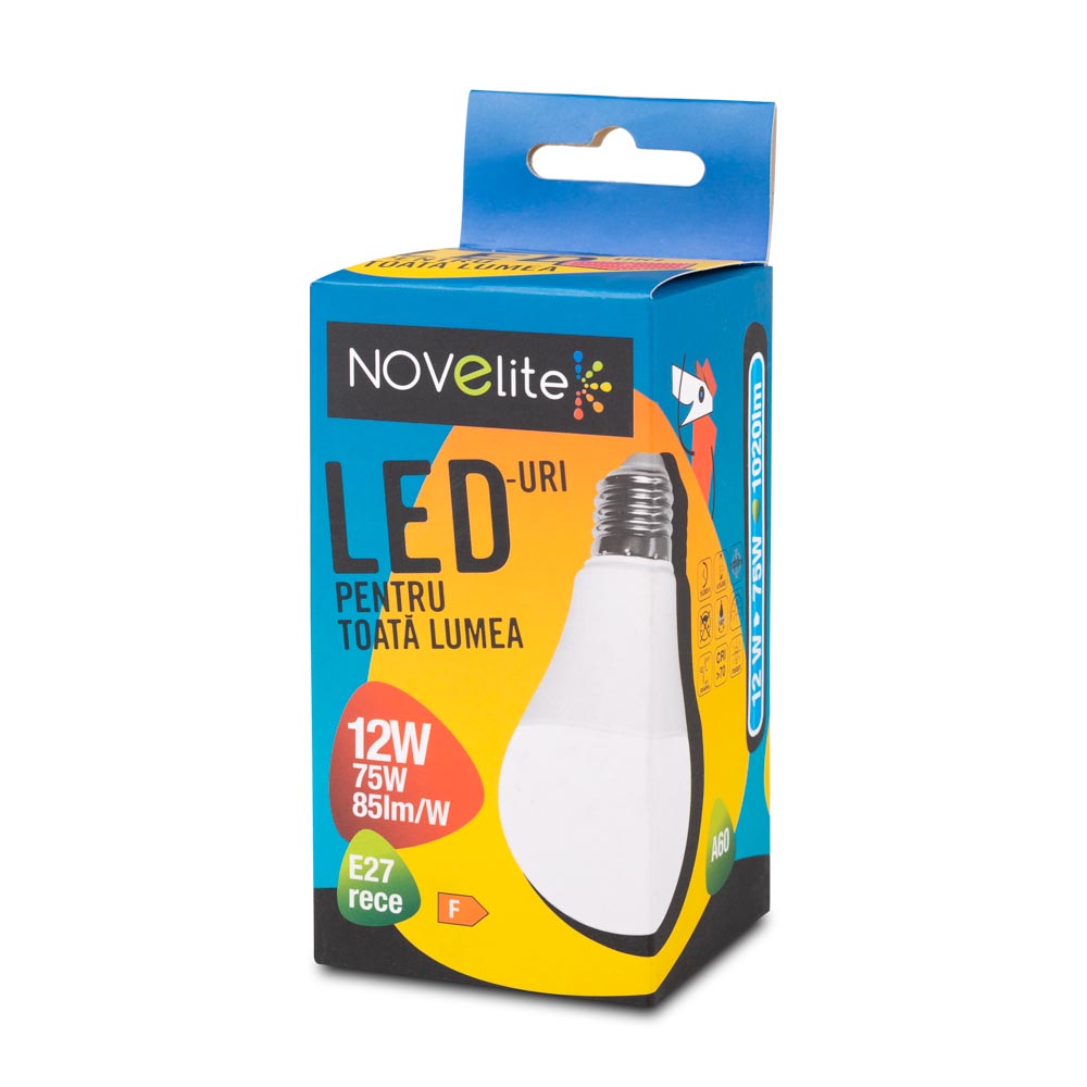 Bec LED A60 12W E27 6400K