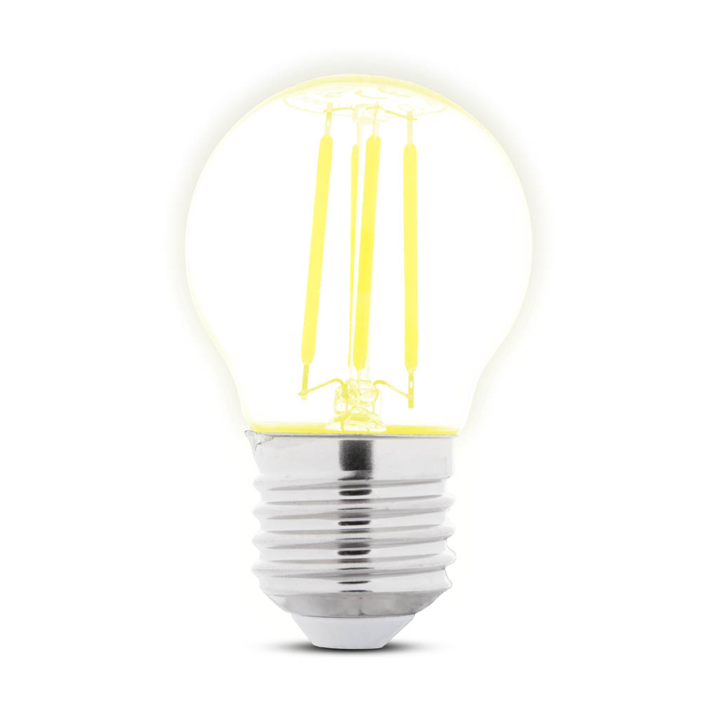Bec LED Filament Sferic G45 4W E27 2700K 