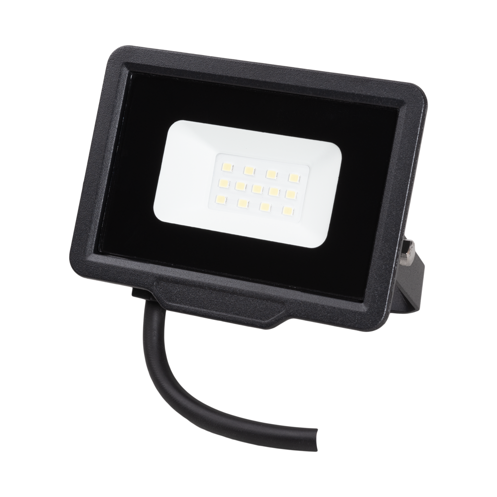 Proiector LED SMD Slim 10W CW Negru 