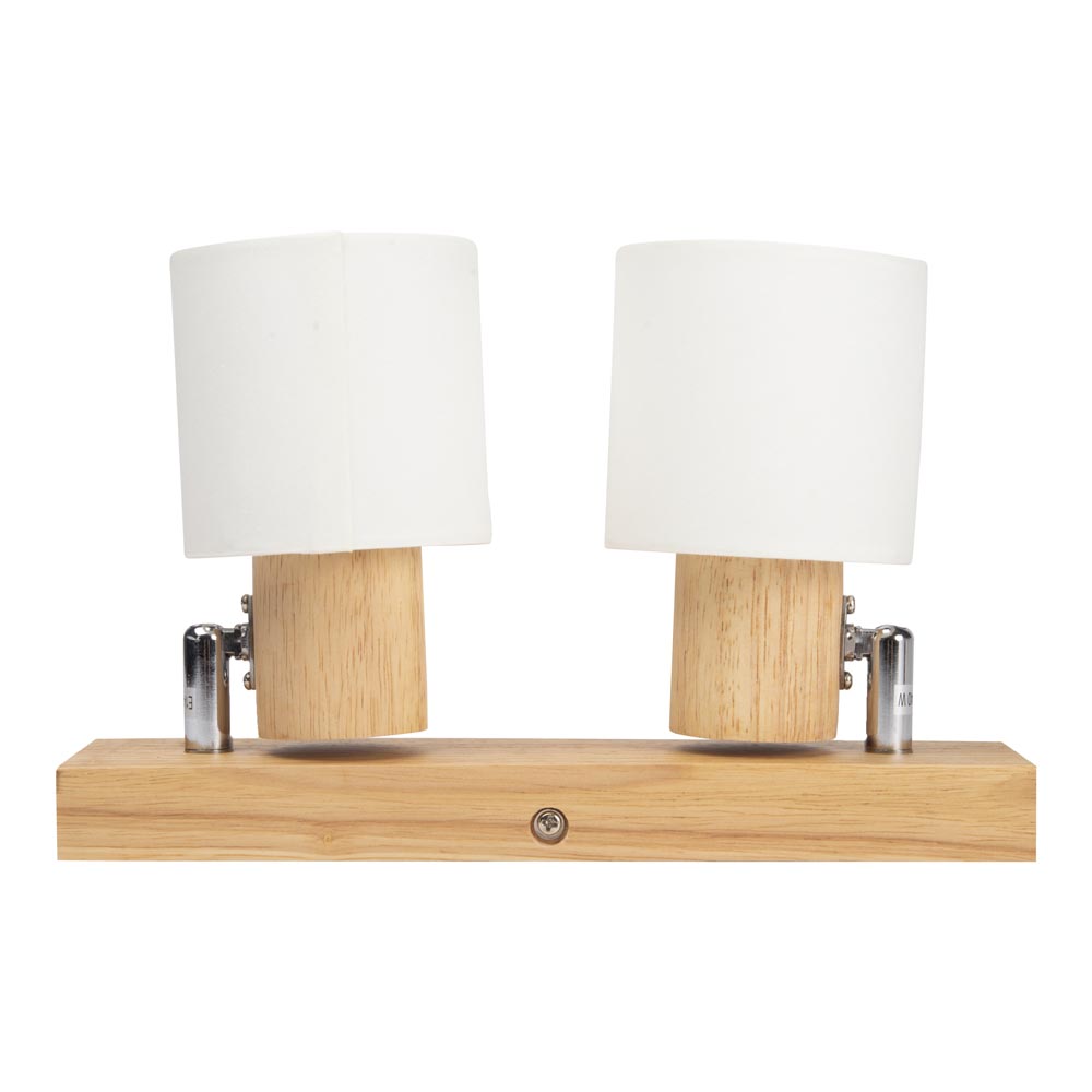 Spot Bara Nordik Alb+Natur 2XE14 40W