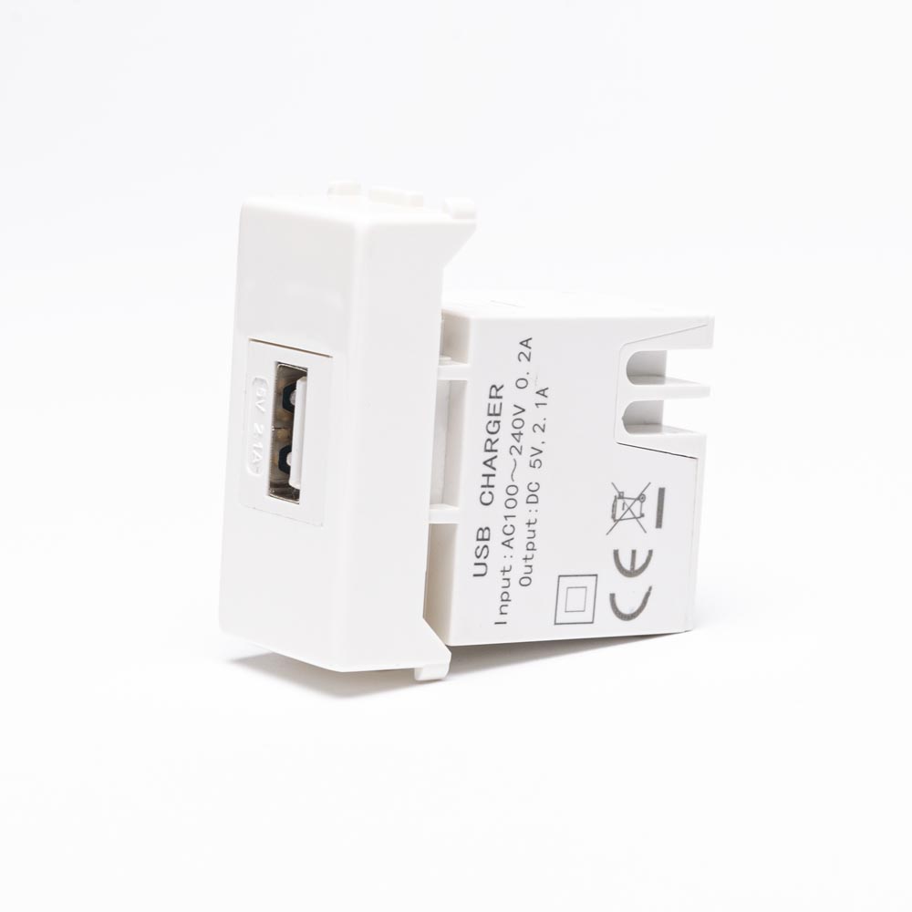 Mix Alb Priza Incarcare USB 5V 2.1A 1M, MS.MIX 21214