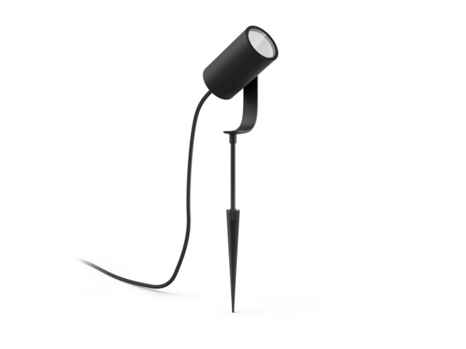 Spot exterior RGBW 8W 24V IP65, negru, Philips Hue