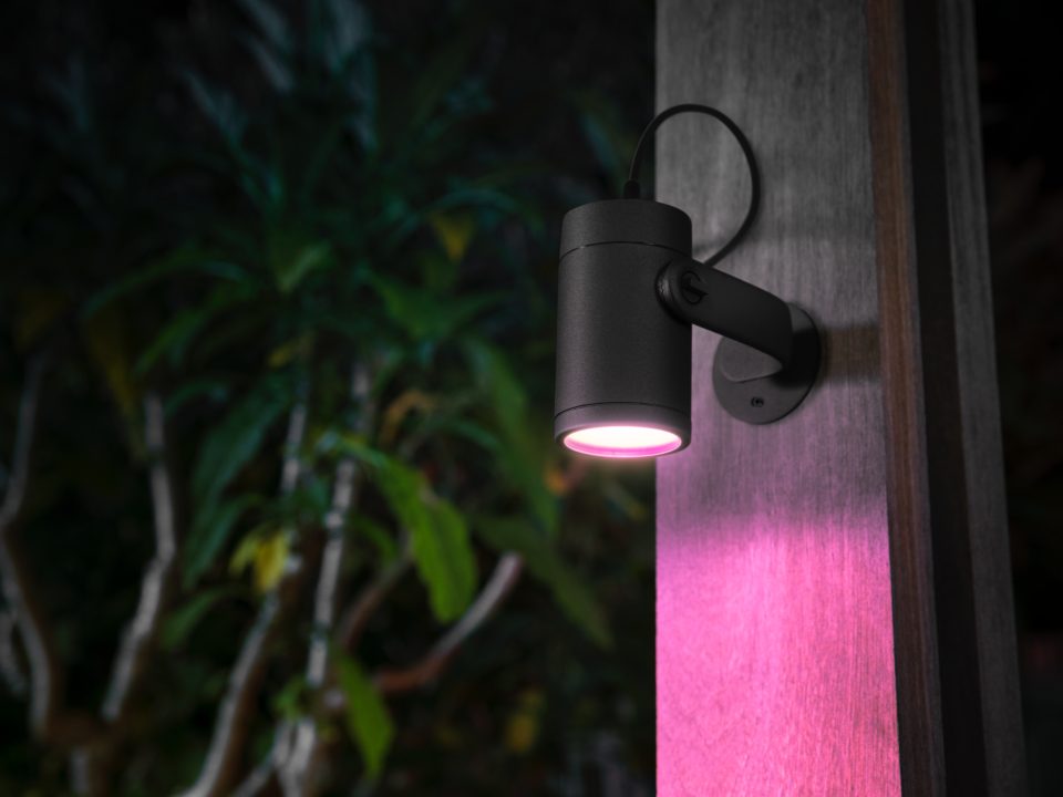 Spot exterior RGBW 8W 24V IP65, negru, Philips Hue