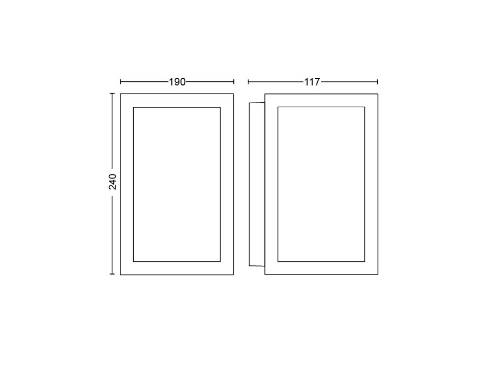 Aplică grădină RGBW 2X8W IP44, negru, Philips Hue