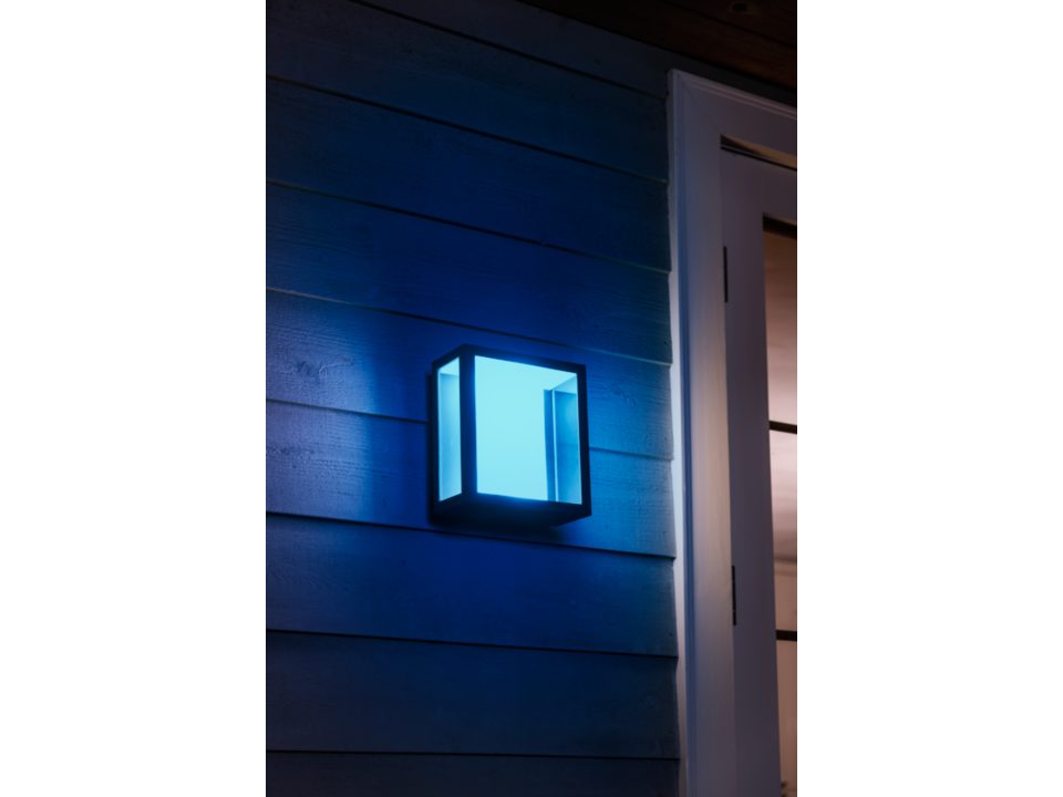 Aplică grădină RGBW 2X8W IP44, negru, Philips Hue