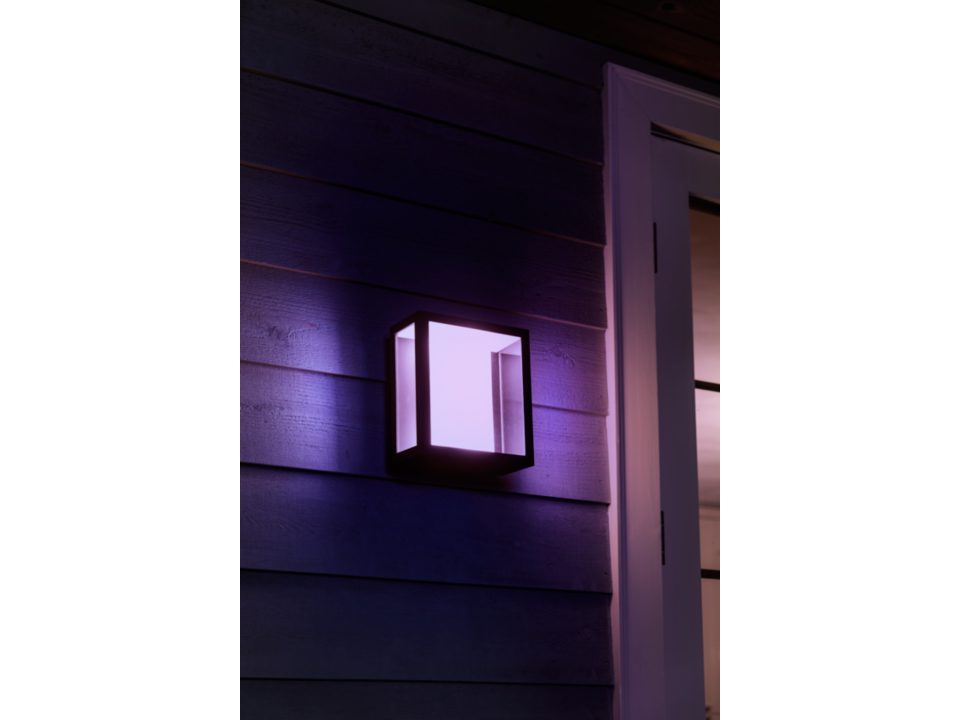 Aplică grădină RGBW 2X8W IP44, negru, Philips Hue