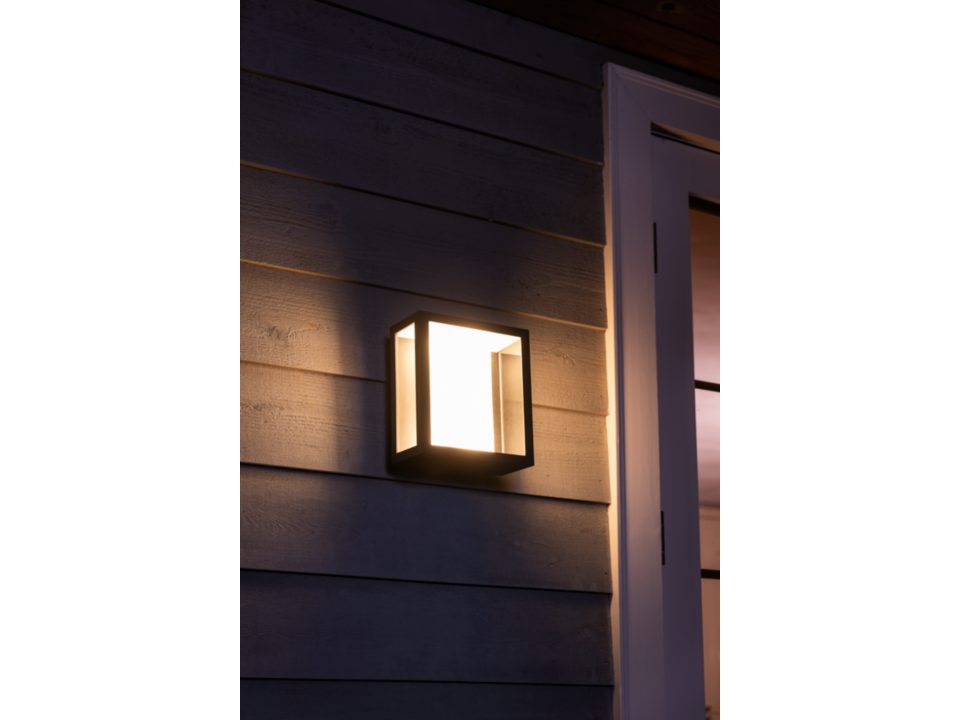 Aplică grădină RGBW 2X8W IP44, negru, Philips Hue
