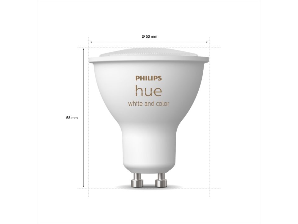Bec LED spot 4.3W GU10 RGB, Philips Hue