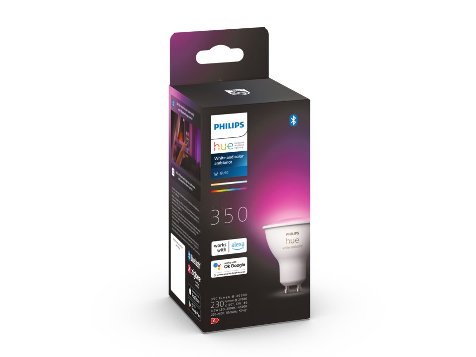 Bec LED spot 4.3W GU10 RGB, Philips Hue