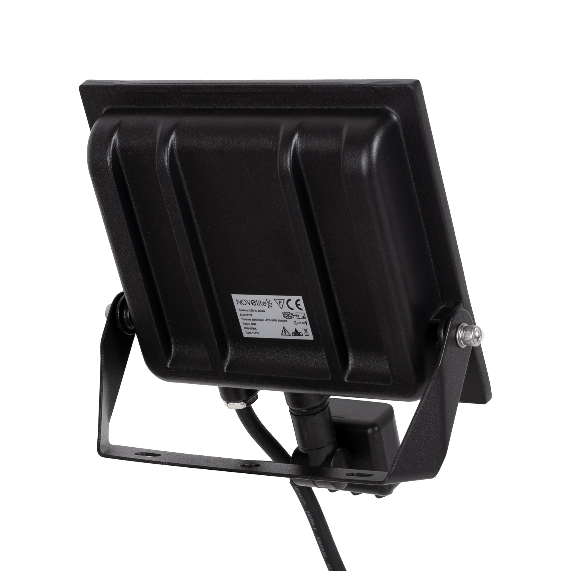 Proiector senzor LED slim 50W seria 5, negru, Novelite