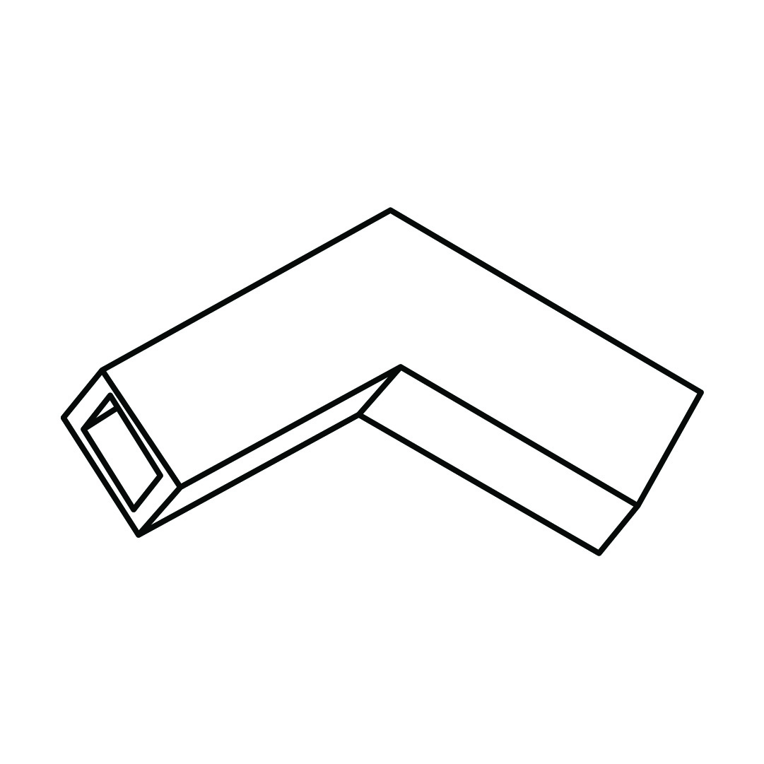 Conector 120° Hexanet IP40, Novelite